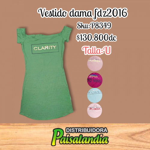 Vestido dama fdz2016