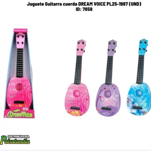 Juguete Guitarra cuerda DREAM VOICE PL25-1987 (UND)