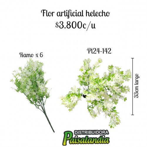 Flor artificial ramo x6 33 cm PL24-142 (UND)