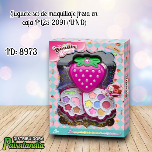 Juguete set de maquillaje fresa en caja PL25-2091 (UND)