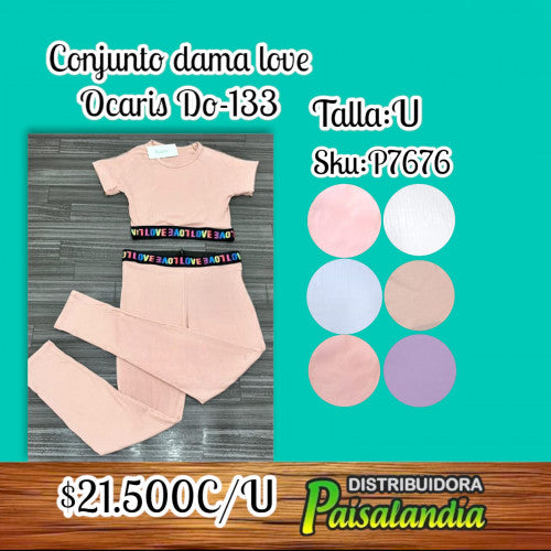 Conjunto pantalon Love ocaris DO-133