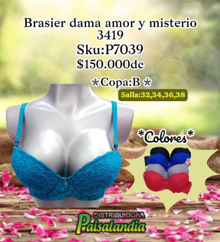 Brasier dama Amor y misterio 3419