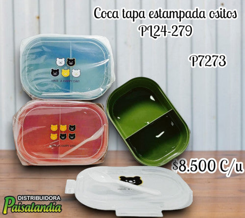 Coca alimentos estampada ositos PL24-279 (UND)