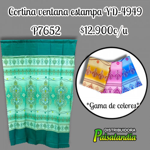 Cortina ventana estampada YD-4949