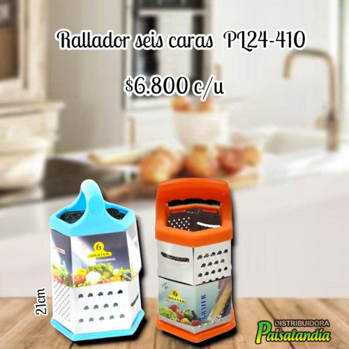 Rallador 6 caras PL24-410