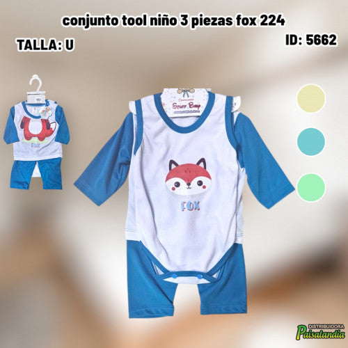 conjunto tool niño 3 piezas fox 224 (UND)