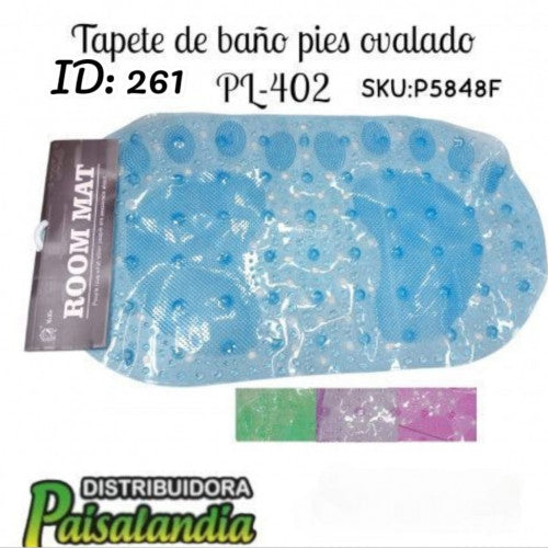 Tapete para baño pies ovalado PL-402 (UND)