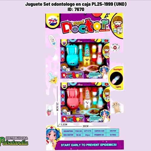 Juguete Set odontologo en caja PL25-1999 (UND)
