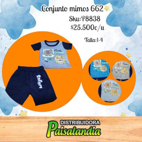 Conjunto mimos T. 1-4 662 (UND)