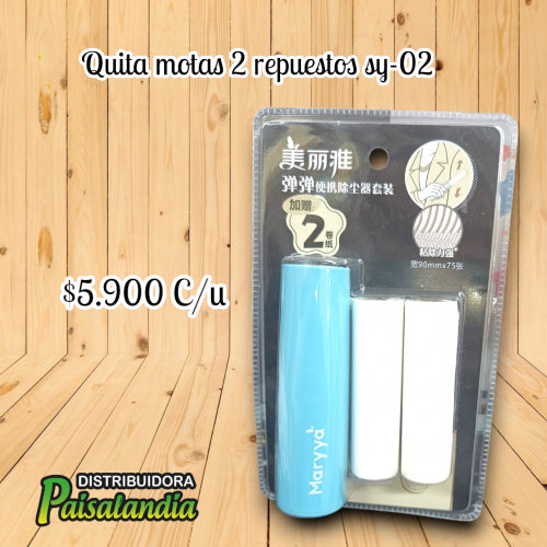 Quita motas con 2 repuestos SY-02 (UND)