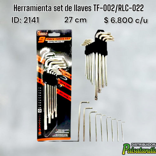 Herramienta set de llaves TF-002/RLC-002 (UND)