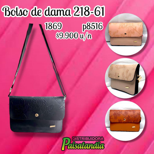 Bolso de dama cuerina 218-61 (UND)