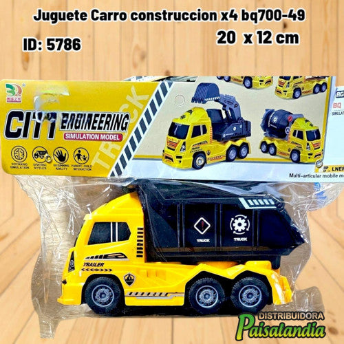 Juguete Carro construccion x4 bq700-49 (UND)