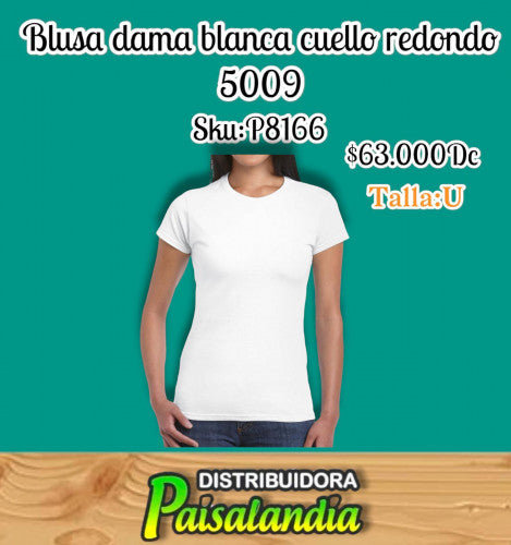 Blusa dama cuello redondo 5009