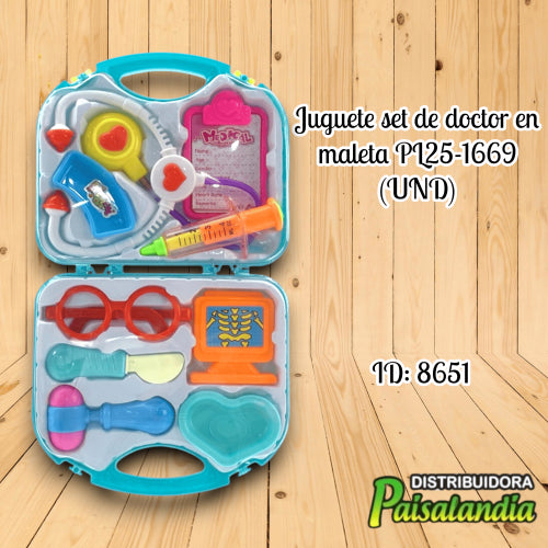 Juguete set de doctor en maleta PL25-1669 (UND)
