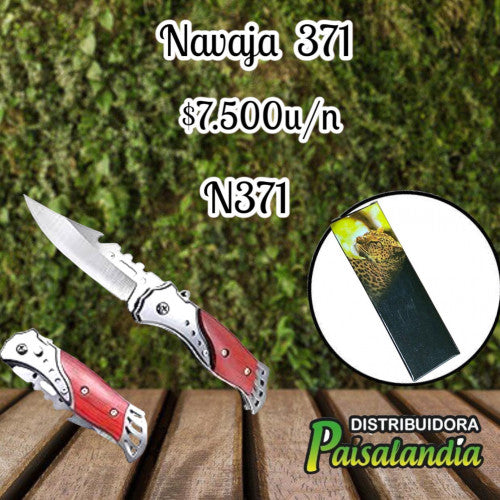 Navaja cacha metálica estilos surtidos 371 (UND)