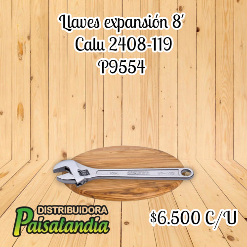 Llaves expansión 8?? calu 2408-119 (UND)