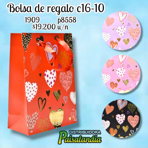 Bolsa de regalo estampados surtidos C-1610 (DC)
