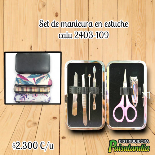 Set de manicura en estuche calu 2403-109 (UND)