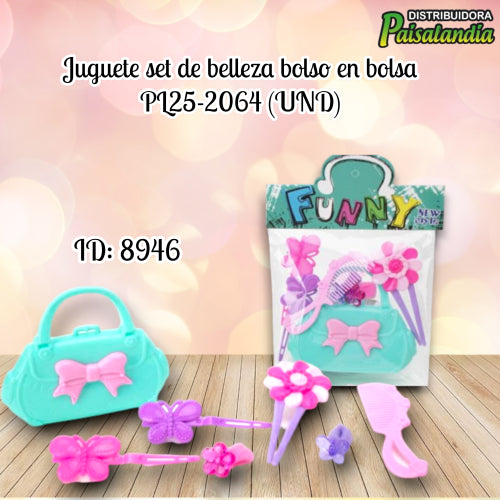 Juguete set de belleza bolso en bolsa PL25-2064 (UND)