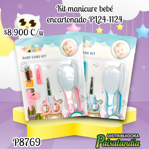 Kit manicure bebé encartonado PL24-1124 (UND)