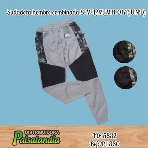 Sudadera hombre combinada SML-XL MH-017 (UND)