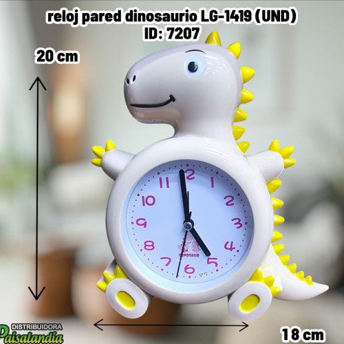 reloj pared dinosaurio LG-1419 (UND)
