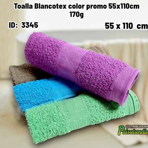 Toalla Blancotex color promo 55x110cm 170g10 (UND)