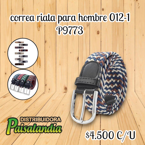 Correa RIATA hombre colores surtidos 012-1 (UND)