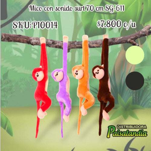 Juguete mico con sonido 70 cm SG-611 (UND)