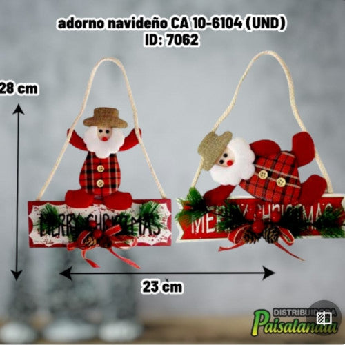 adorno navideño CA 10-6104 (UND)
