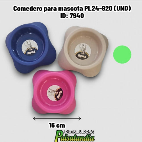 Comedero para mascota PL24-920 (UND)