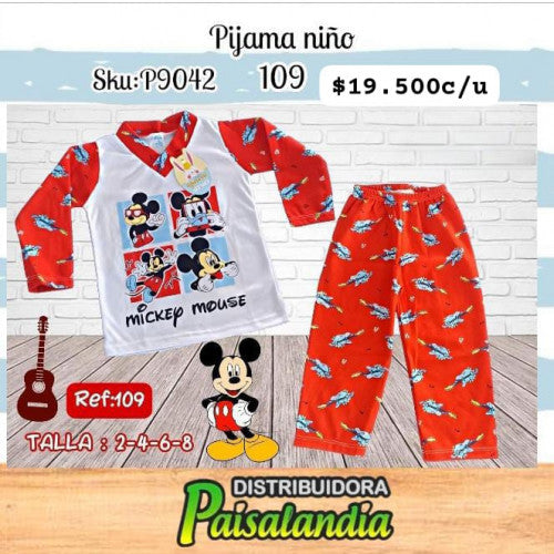 Pijama niño estampada 109 (UND)