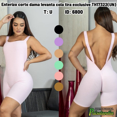 Enterizo corto dama levanta cola tira exclusive TH17322(UN)