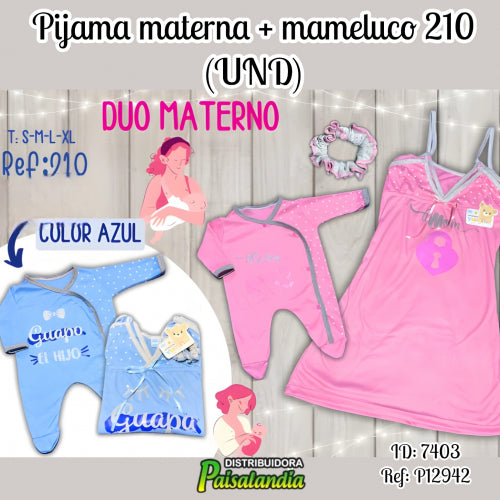 Pijama con mameluco 210 (UND)