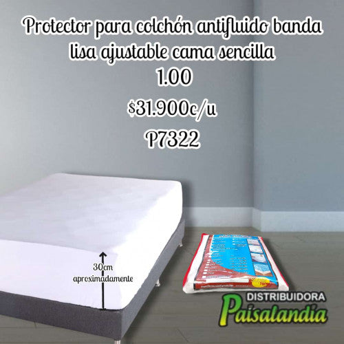 Protector de colchón antifluido bandalisa cama sencilla (UND)
