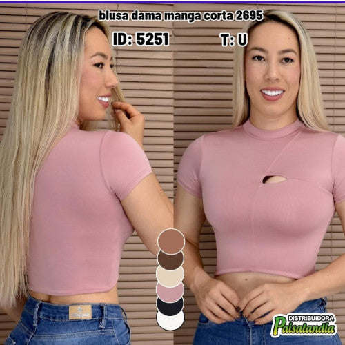 Blusa dama manga corta 2695 (UND)