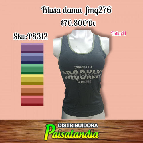 Blusa dama sezgo combinado fmg276