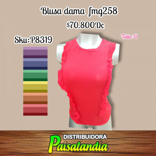 Blusa dama zurcido centro fmg258