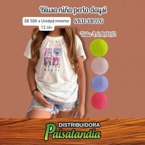 Blusa niña perla daysi (DC)