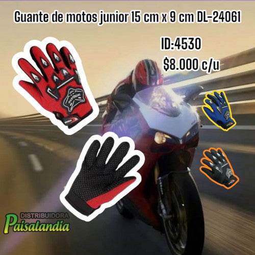 Guante de motos junior 15x9 cm DL-24061 (UND)