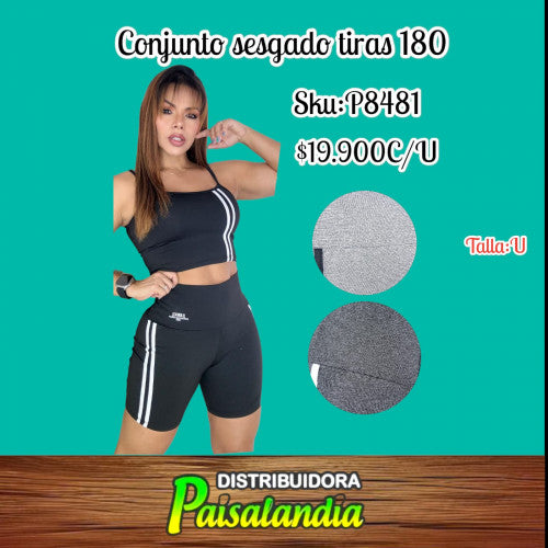 Conjunto sesgado tiras 180