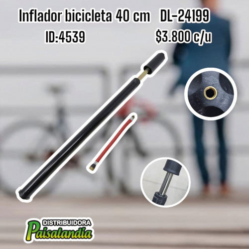 Inflador bicicleta 40 cm DL-24199 (UND)