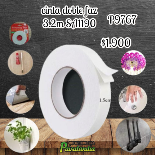 Cinta doble faz 3.2m 2408-030 (UND)