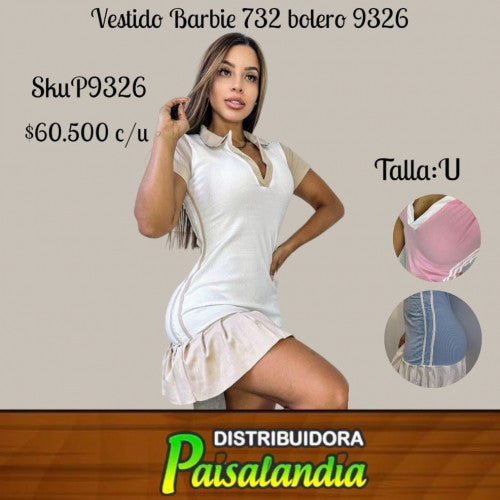 vestido barbie bolero732 (UND)
