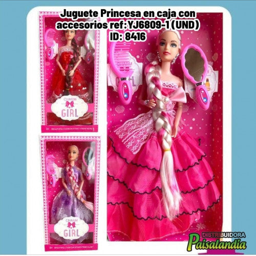 Juguete Princesa en caja con accesorios ref:YJ6809-1 (UND)
