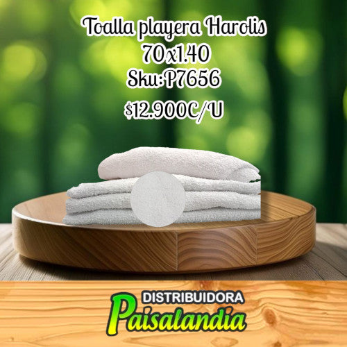 Toalla Harolis 70 x 140 blanca