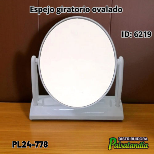 Espejo giratorio ovalado PL24-778 20x16 cm (UND)