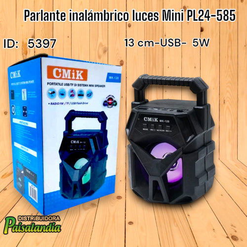 Parlante inalámbrico luces Mini PL24-585 (UND)