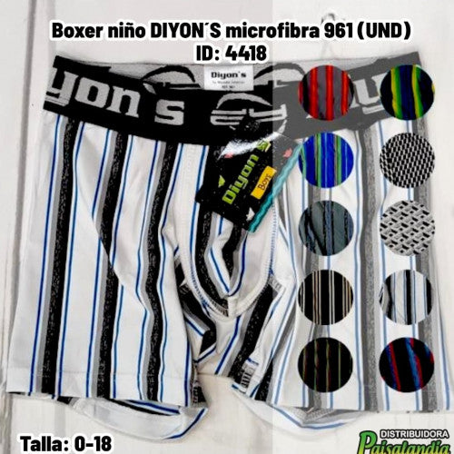 Boxer niño DIYON´S microfibra 961 (UND)